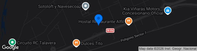 Map showing Ciudad Deportiva Ebora Formación