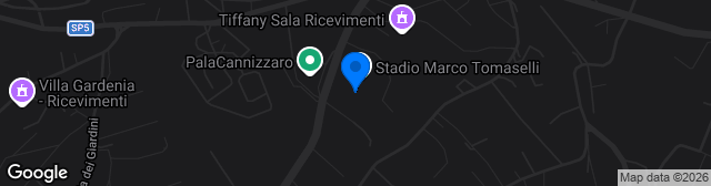 Map showing Stadio Marco Tomaselli