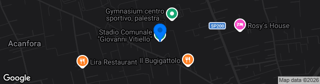 Map showing Stadio Comunale 28 settembre 1943