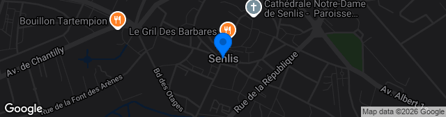 Map showing Stade Municipal de Senlis