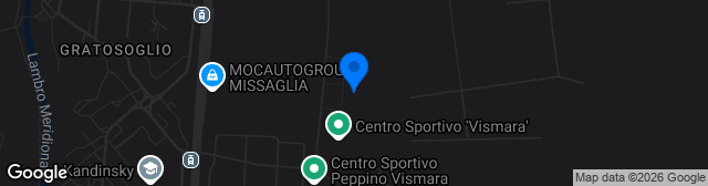 Map showing Centro Sportivo Vismara Campo F