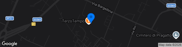 Map showing Centro Sportivo Crespellano