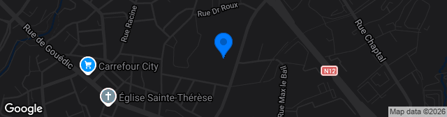 Map showing Stade Fred Aubert