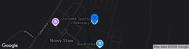Map showing Stadion Miejski OSiR Nowy Staw