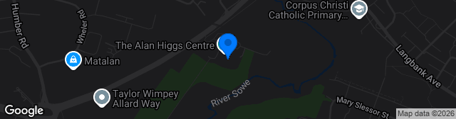 Map showing The Alan Higgs Centre Field 1