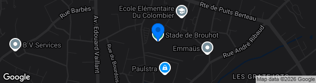 Map showing Stade de Brouhot