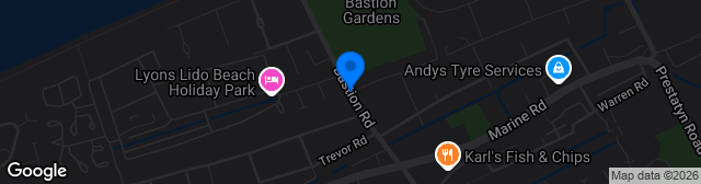 Map showing Bastion Road
