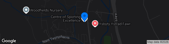 Map showing CCB Centre for Sporting Excellence