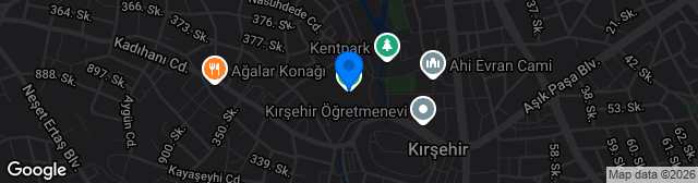 Map showing Kırşehir Ahi Stadyumu