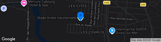 Map showing Stade André Heurtematte