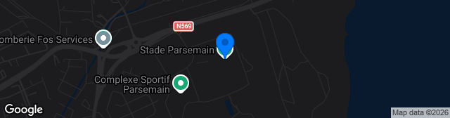 Map showing Stade Parsemain