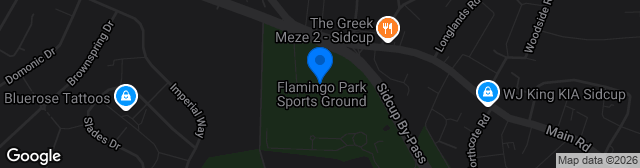 Map showing Flamingo Park