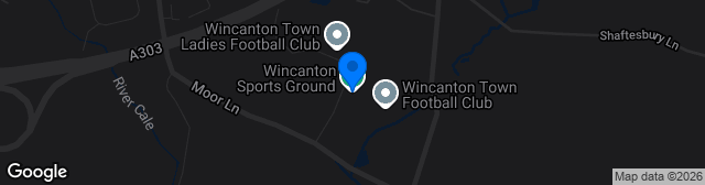 Map showing Wincanton Sports Ground