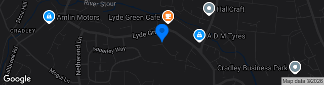 Map showing Hillcrest Avenue