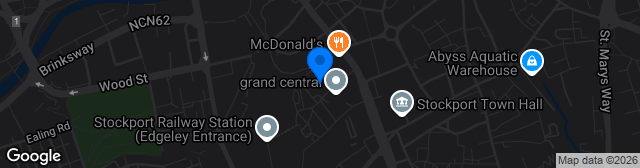 Map showing Life Leisure Stockport Sports Village