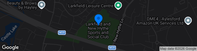 Map showing Larkfield & New Hythe Wanderers Ground