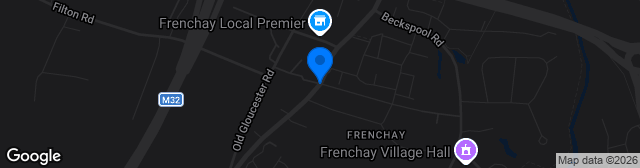 Map showing Bristol Road