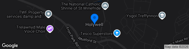 Map showing Bartons North Wales Stadium