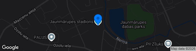 Map showing Jaunmārupes stadions