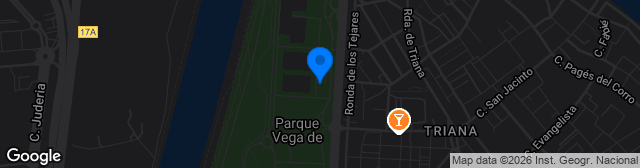 Map showing Centro Deportivo Vega de Triana