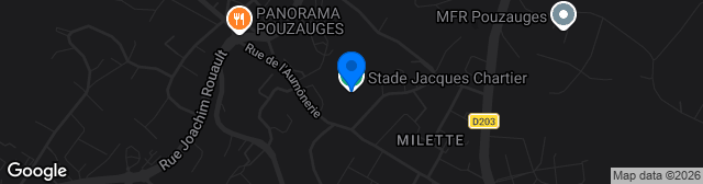 Map showing Stade Jacques Chartier