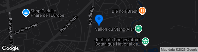 Map showing Stade de Pen Helen 2 - Terrain Annexe