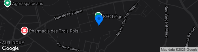 Map showing Stade de Rocourt