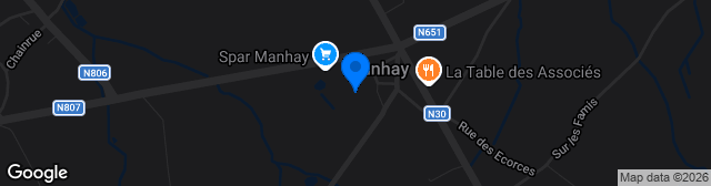 Map showing Terrain de foot Manhay
