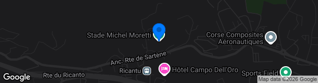Map showing Stade Michel-Moretti