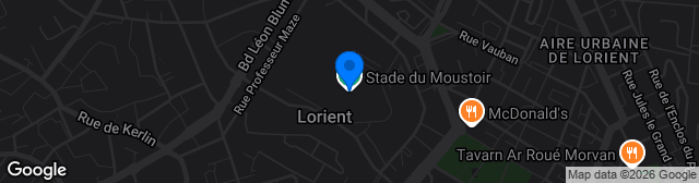 Map showing Stade du Moustoir - Yves Allainmat