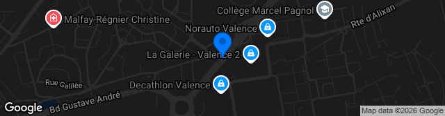 Map showing Stade Georges-Pompidou