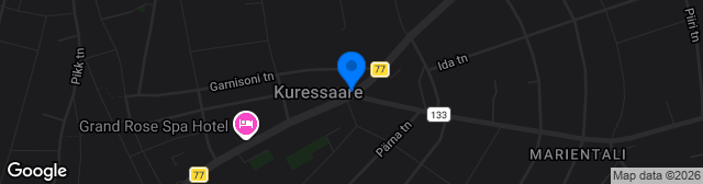 Map showing Kuressaare kunstmuru
