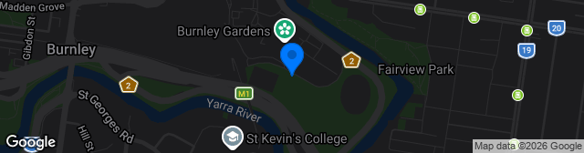 Map showing Kevin Bartlett Reserve