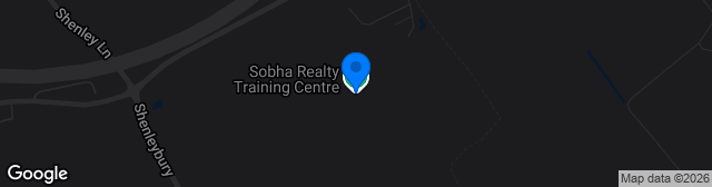 Map showing Sobha Realty Training Centre