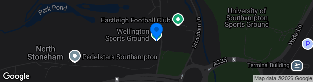 Map showing Portsmouth FC Training Ground