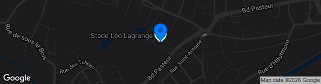 Map showing Stade Léo Lagrange