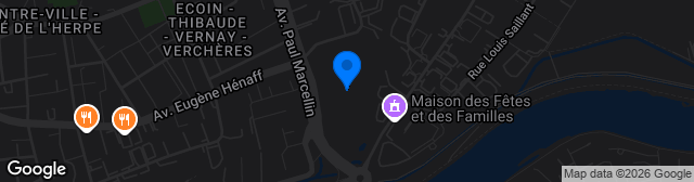 Map showing Stade Francisque-Jomard