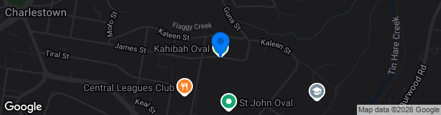 Map showing Kahibah Oval