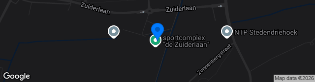 Map showing Sportpark Zuiderlaan