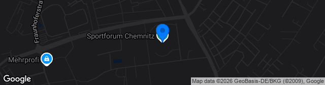 Map showing Stadion im Sportforum Chemnitz
