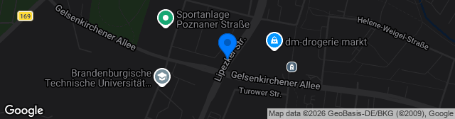 Map showing Stadion an der Lipezker Straße
