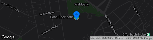Map showing SANA-Sportpark Rasenplatz 3