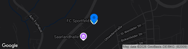 Map showing FC Sportfeld