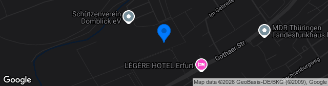 Map showing Sportzentrum Cyriaksgebreite