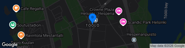 Map showing Töölö PK 3 TN