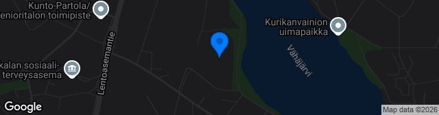 Map showing Pirkkala keskusurheilukenttä