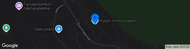 Map showing Puijon Hiihtostadion