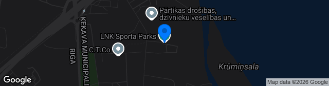 Map showing LNK Sporta Parks (dabīgais)