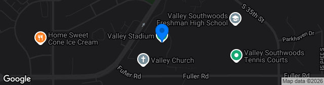 Map showing Valley Stadium