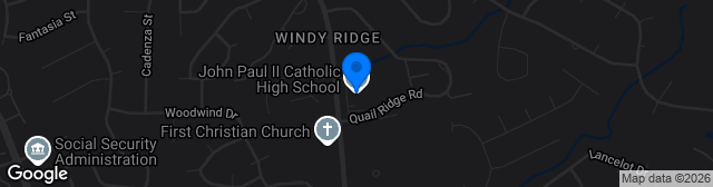 Map showing John Paul II Catholic High School